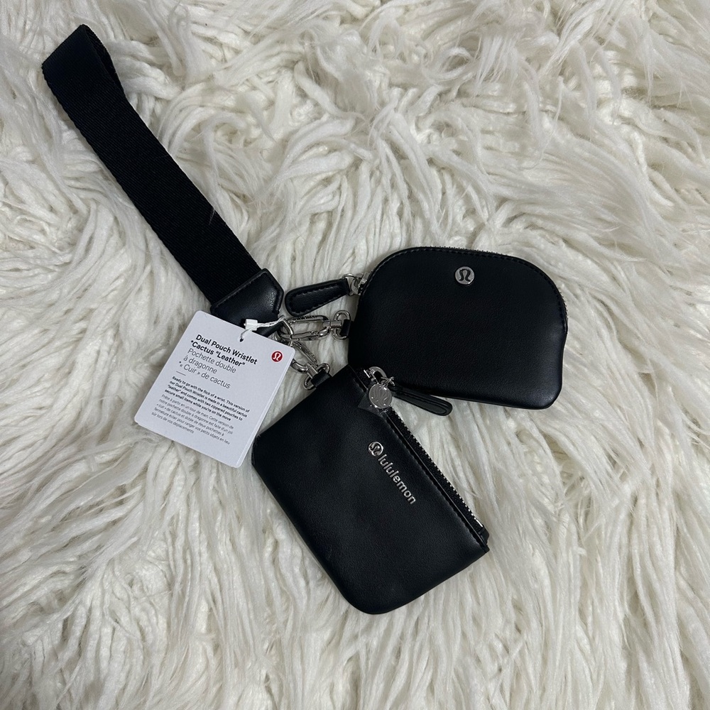 Lululemonn Dual Pouch Wristlet *Cactus Leather